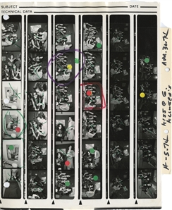KISS 1974 Lot of 3 Rare BW Contact Sheets & Partial Negatives of KISS at Georgette Klinger Salon With Transfer Rights