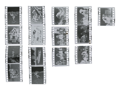 KISS 1975 Lot of 3 BW Contact Sheet & Partial Negatives of KISS During The Cadillac, MI City Council Meeting With Transfer Rights