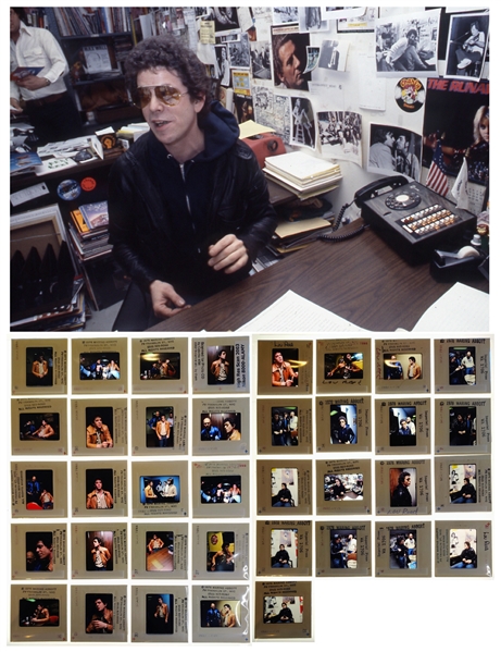 Lou Reed 1978 Candid Photos With Brown & Black Jackets With Transfer Rights