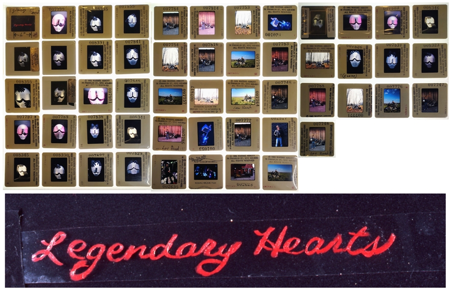 Lou Reed 1982-1983 Legendary Hearts 53 Color Slides Photo Session With Transfer Rights