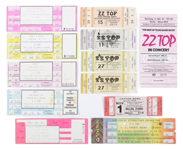ZZ Top 1981-1982 El Loco-Motion Tour Lot of 12 Concert Tickets